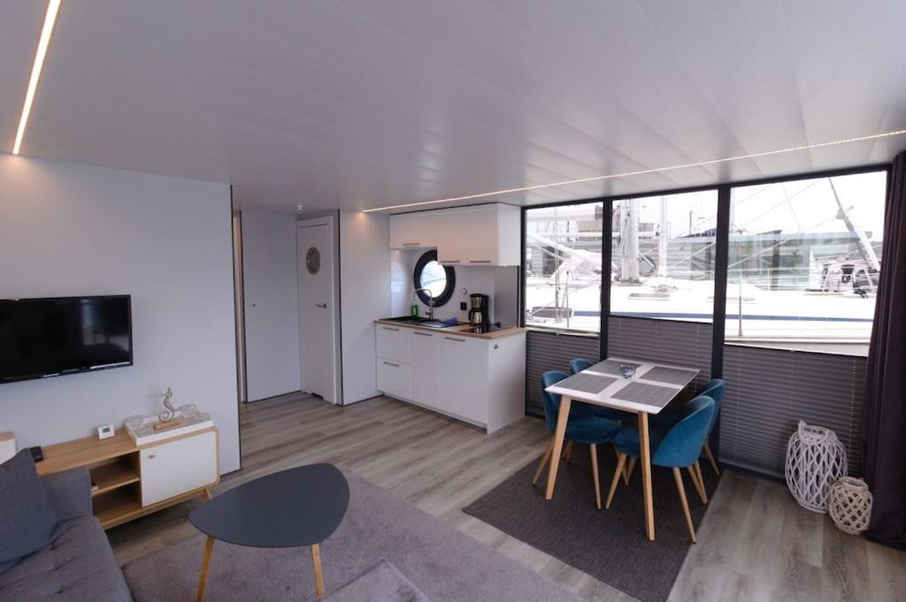 Hausboot Fjord Meeresbrise Mit Dachterrasse In Flensburg Buitenkant foto